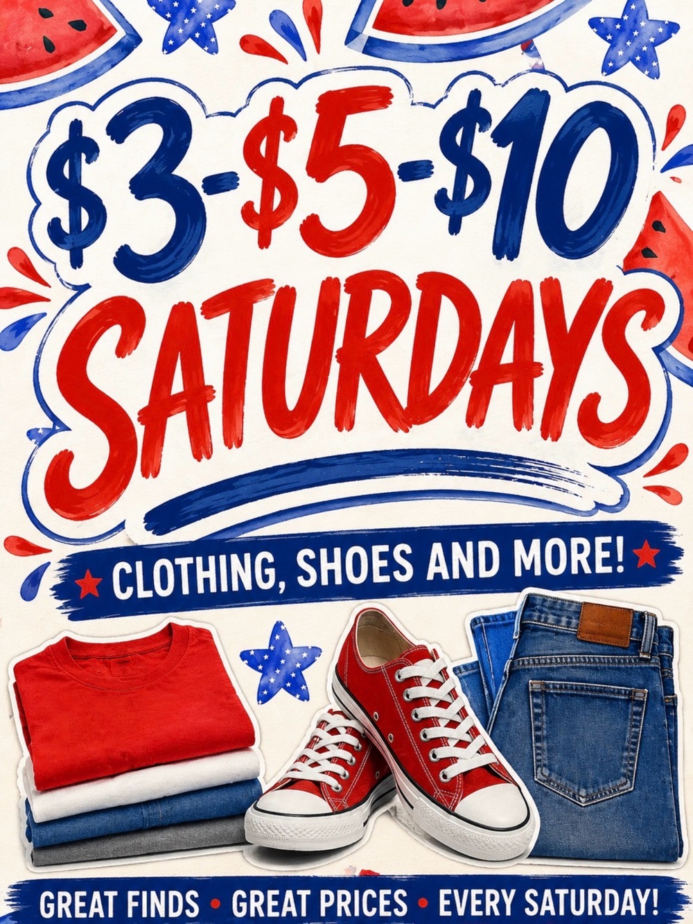 🍓🫐🍉 $3-$5-$10 Saturdays (every other Saturday) 🍓🍉🫐